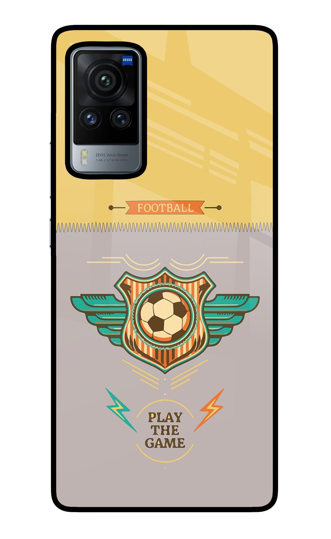 Football Vivo X60 Pro Glass Case