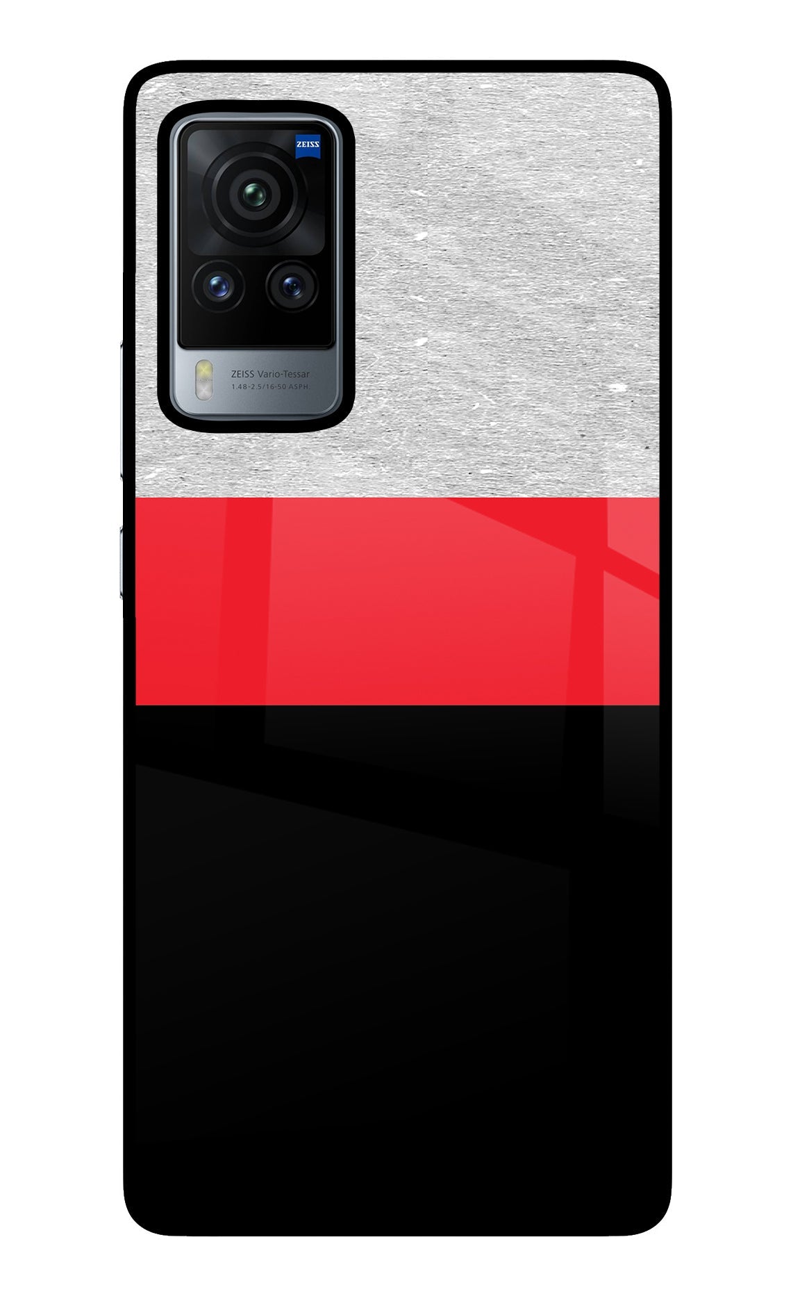 Tri Color Pattern Vivo X60 Pro Back Cover