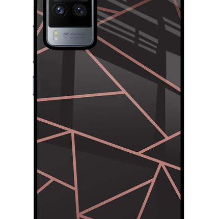 Geometric Pattern Vivo X60 Pro Glass Case Back Cover by Casekaro