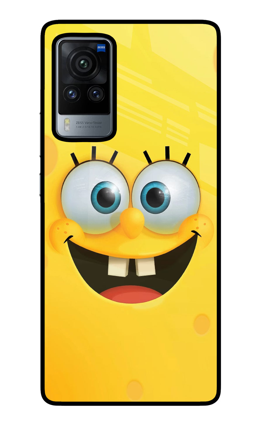 Sponge 1 Vivo X60 Pro Back Cover, Glass case