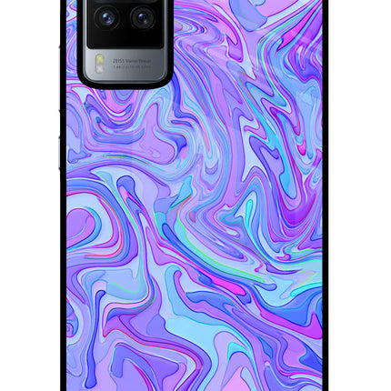 Glitter Vivo X60 Pro Glass Case Back Cover by Casekaro