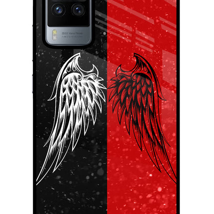 Wings Vivo X60 Pro Glass Case Back Cover by Casekaro