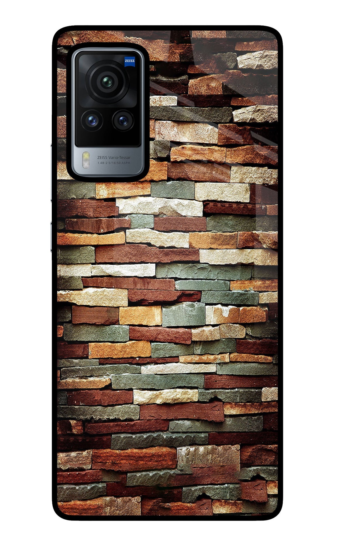 Bricks Pattern Vivo X60 Pro Back Cover