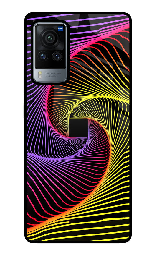 Colorful Strings Vivo X60 Pro Glass Case