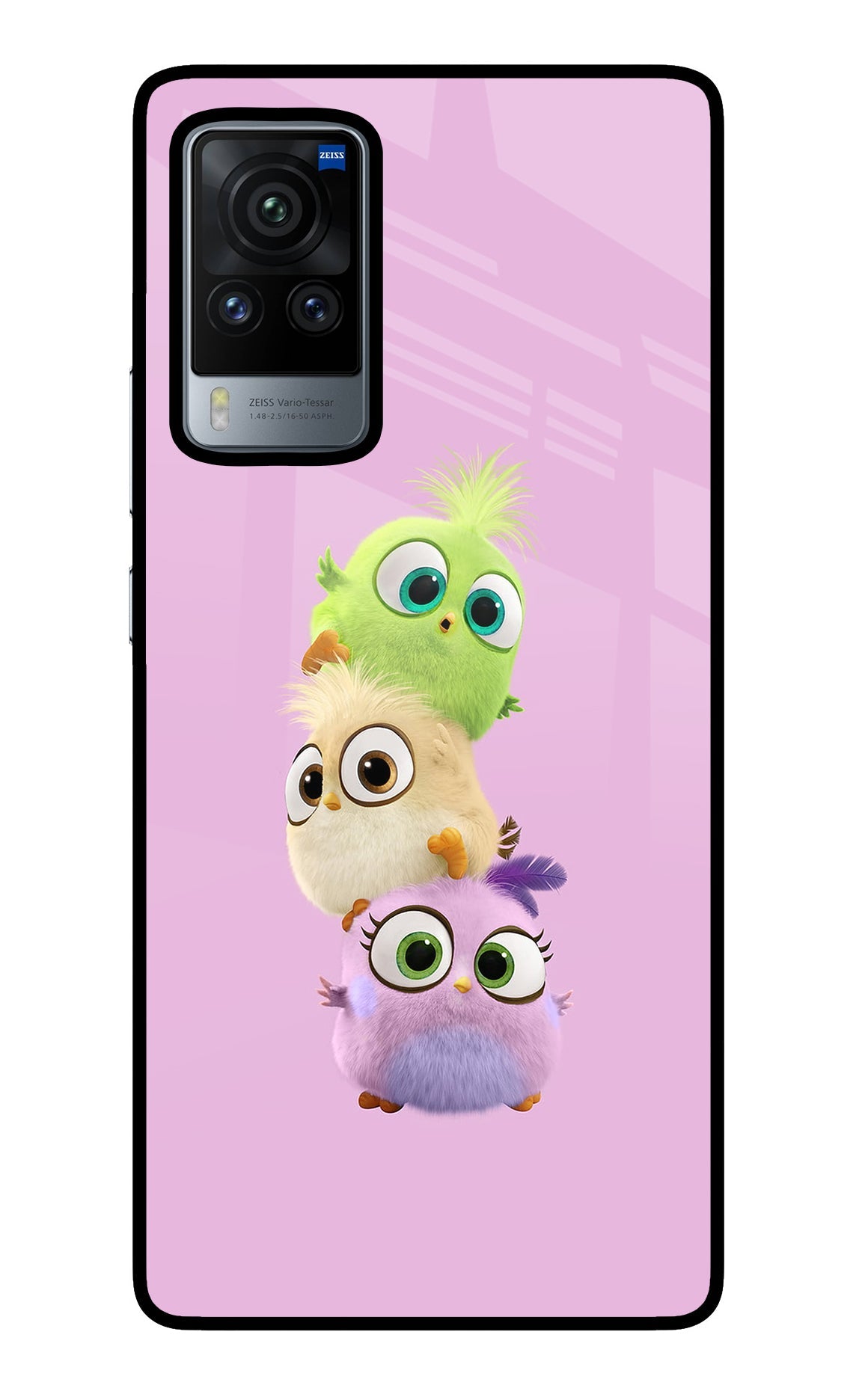 Cute Little Birds Vivo X60 Pro Glass Case