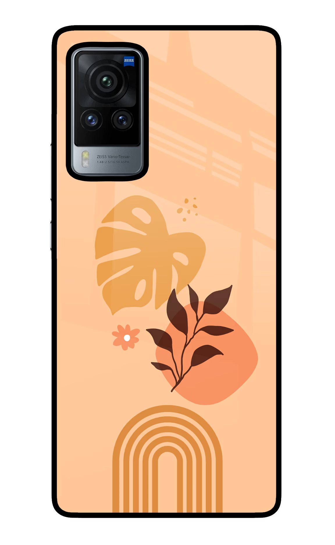 Bohemian Art Vivo X60 Pro Glass Case Back Cover by Casekaro