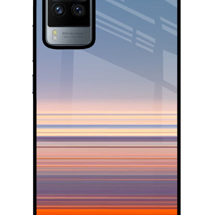 Morning Colors Vivo X60 Pro Glass Case Back Cover by Casekaro