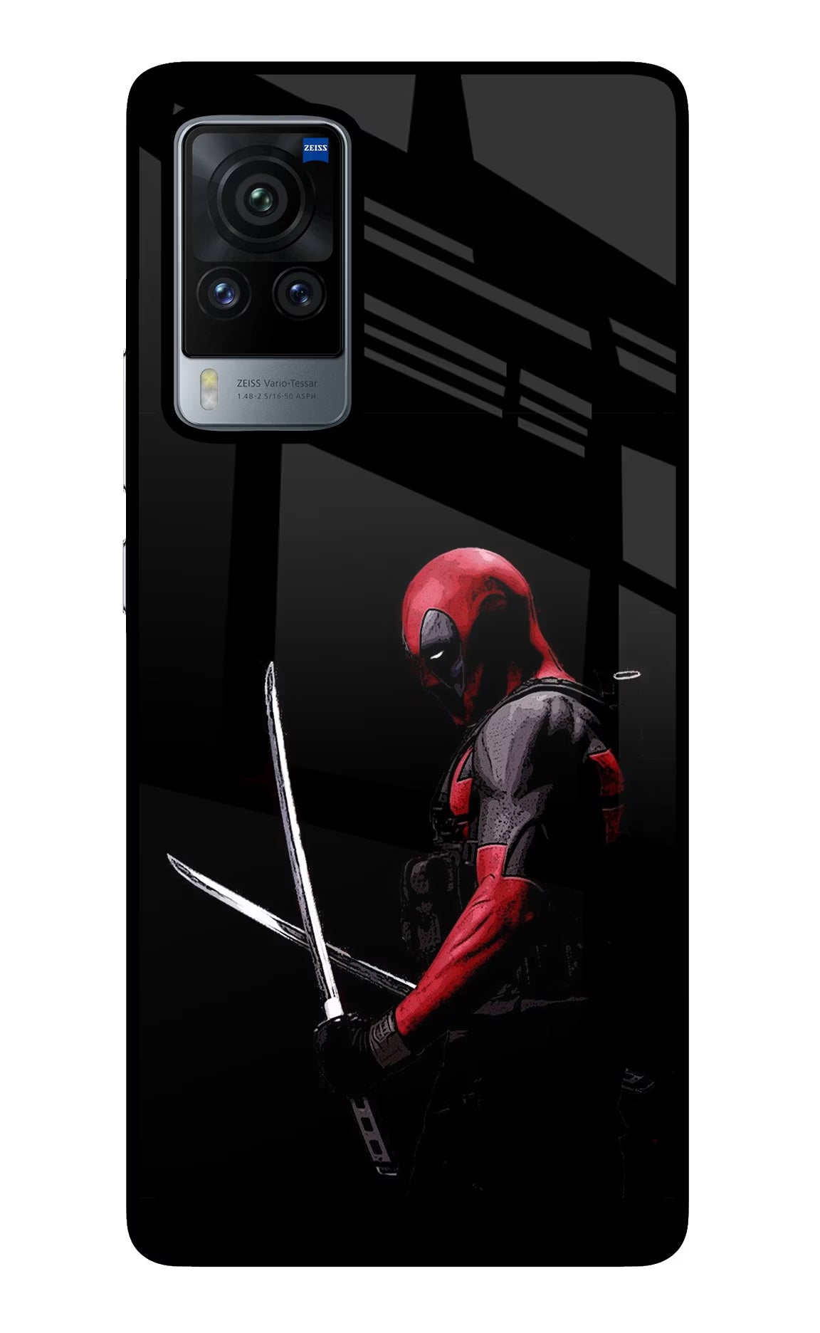 Deadpool Vivo X60 Pro Glass Case Back Cover by Casekaro