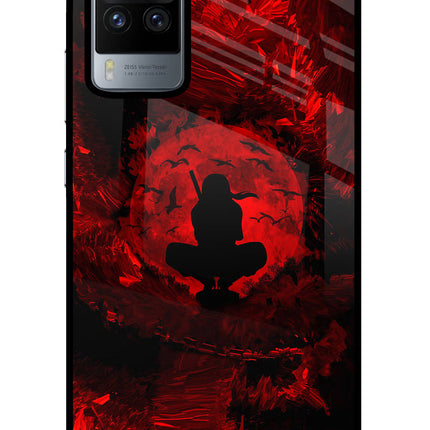 Itachi Uchiha Vivo X60 Pro Glass Case Back Cover by Casekaro