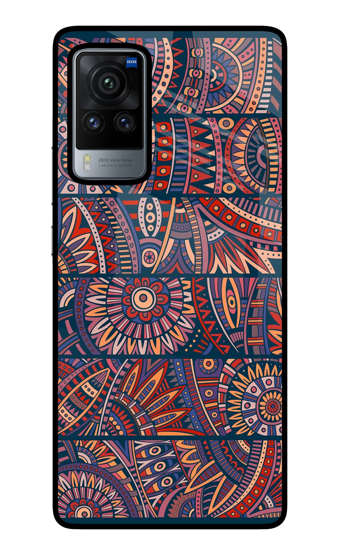 African Culture Design Vivo X60 Pro Glass Case