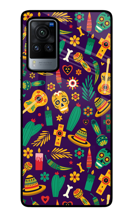 Mexican Artwork Vivo X60 Pro Glass Case