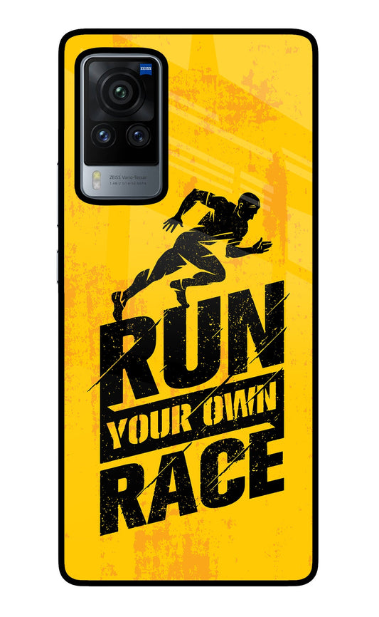 Run Your Own Race Vivo X60 Pro Glass Case