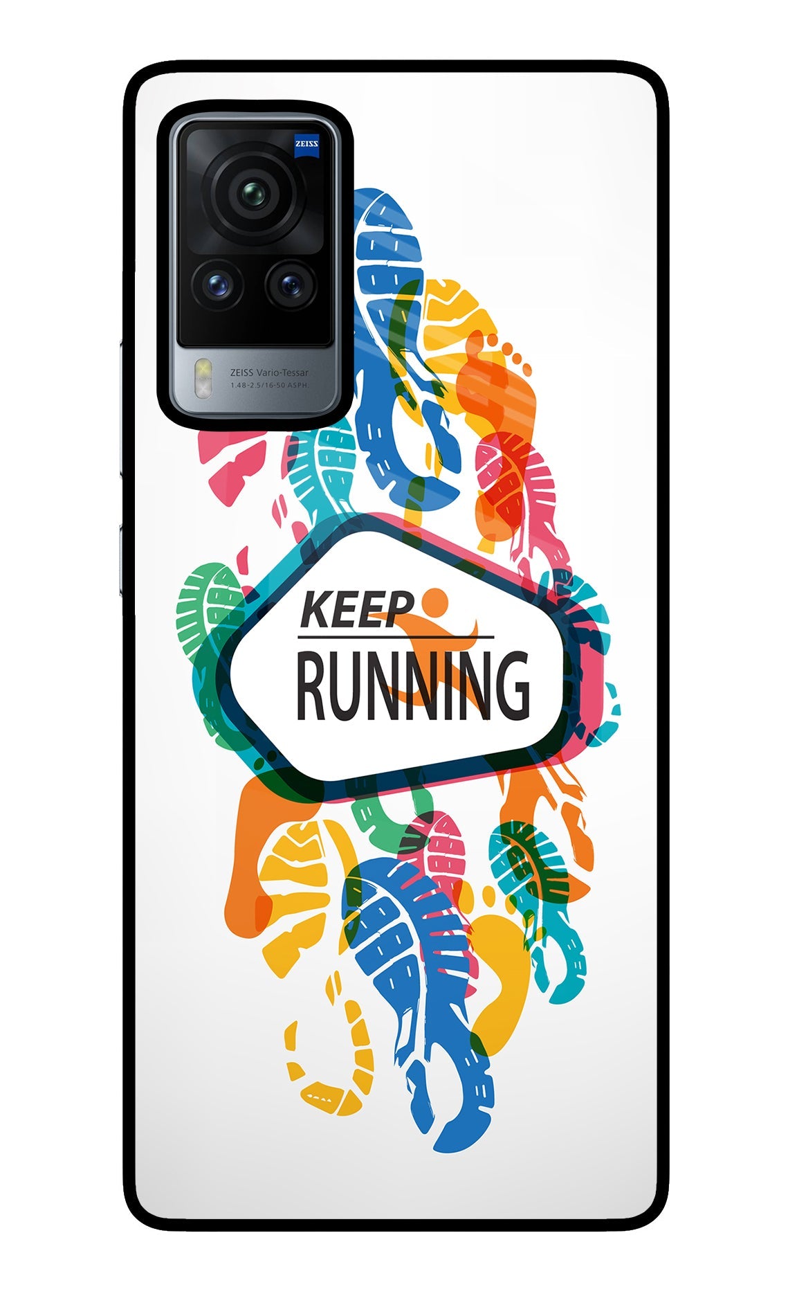 Keep Running Vivo X60 Pro Glass Case