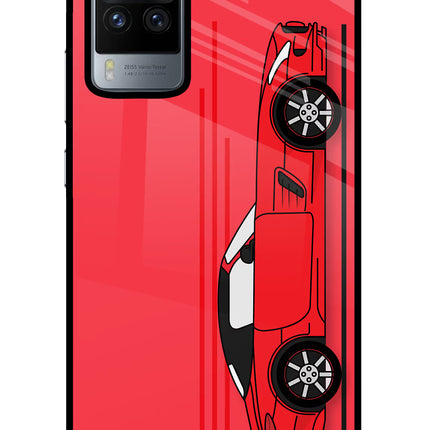 Red Velocity Vivo X60 Pro Glass Case