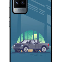 Retro Garage Vibe Vivo X60 Pro Glass Case