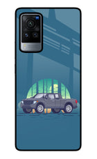 Retro Garage Vibe Vivo X60 Pro Glass Case