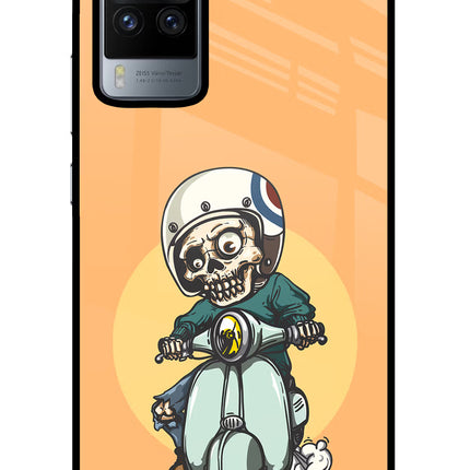 Undead Biker Vivo X60 Pro Glass Case