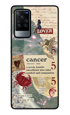 Cancer Zodiac Vivo X60 Pro Glass Case