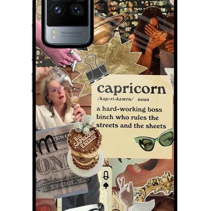 Capricorn Zodiac Vivo X60 Pro Glass Case