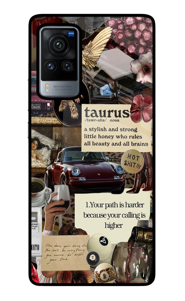 Taurus Zodiac Vivo X60 Pro Glass Case