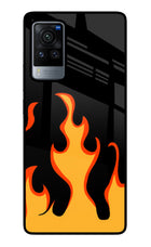 Fired Up – Black Vivo X60 Pro Glass Case