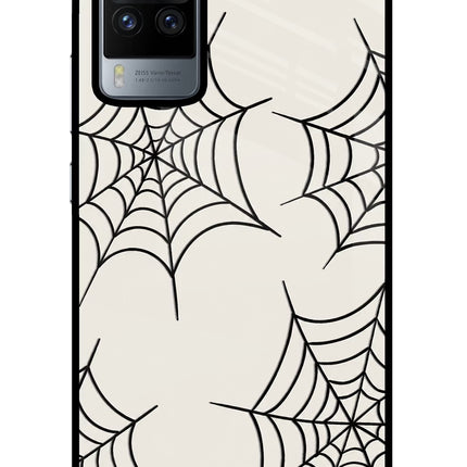 Spider Web Vivo X60 Pro Glass Case