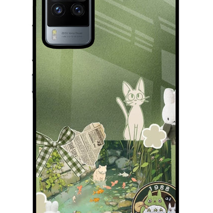 Aesthetic anime Vivo X60 Pro Glass Case