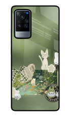 Aesthetic anime Vivo X60 Pro Glass Case