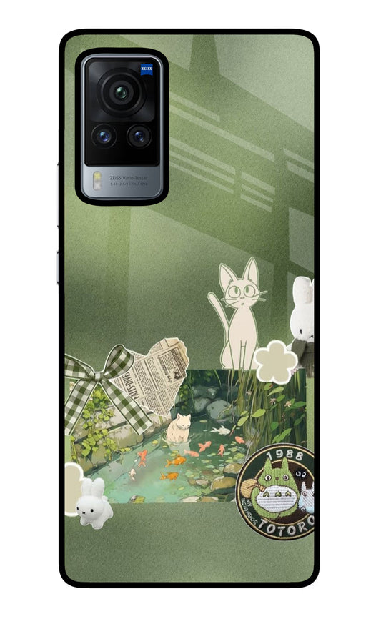 Aesthetic anime Vivo X60 Pro Glass Case