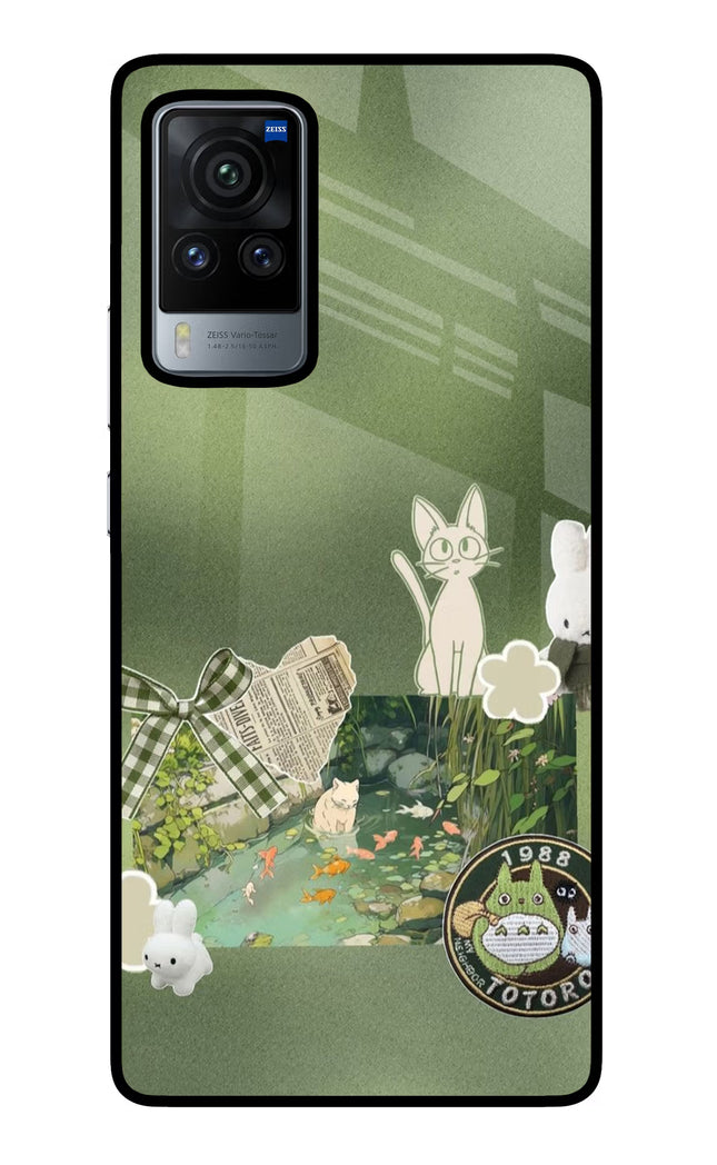 Aesthetic anime Vivo X60 Pro Glass Case