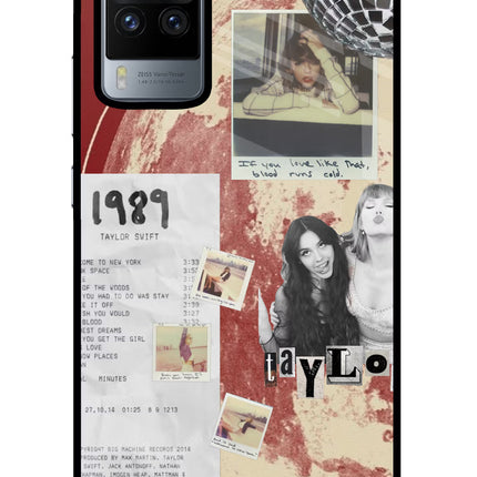 Taylor Swift Vivo X60 Pro Glass Case Back Cover by Casekaro