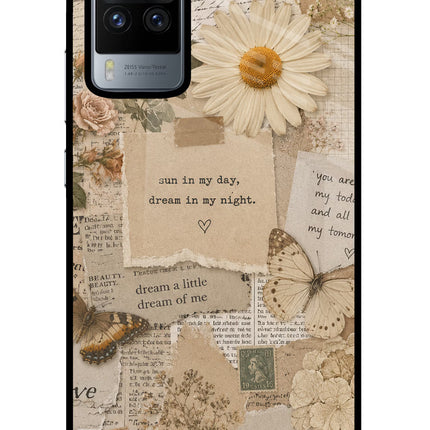 Vintage case Vivo X60 Pro Glass Case