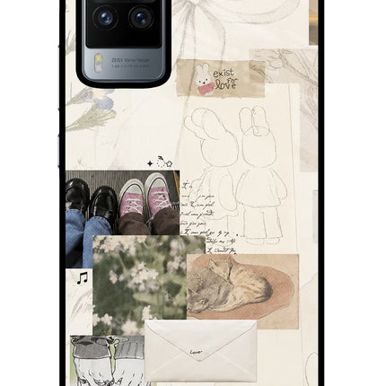 Soft Aesthetic Vivo X60 Pro Glass Case