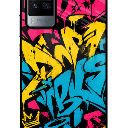 Graffiti Vibe Vivo X60 Pro Glass Case