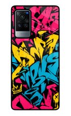 Graffiti Vibe Vivo X60 Pro Glass Case