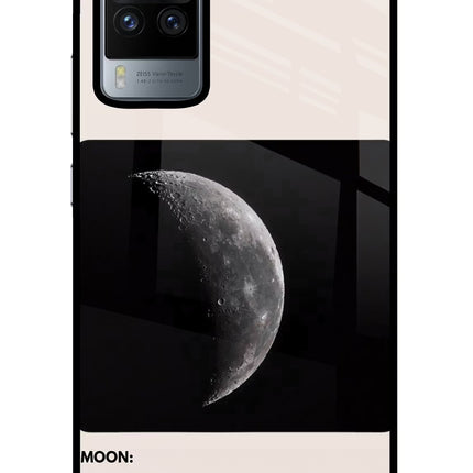Moon Phase Vivo X60 Pro Glass Case Back Cover by Casekaro