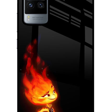 Ember Flame Vivo X60 Pro Glass Case