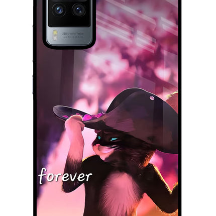 Forever Cat Vivo X60 Pro Glass Case
