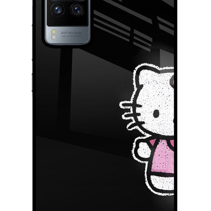 Kitty Charm Vivo X60 Pro Glass Case