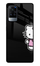 Kitty Charm Vivo X60 Pro Glass Case