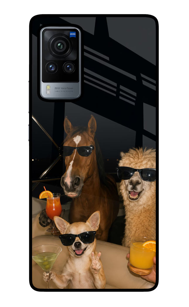 Party Squad Vivo X60 Pro Glass Case