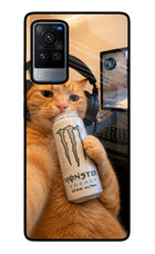 Gamer Cat Energy Vivo X60 Pro Glass Case