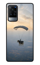 Skydiving Cow Vivo X60 Pro Glass Case