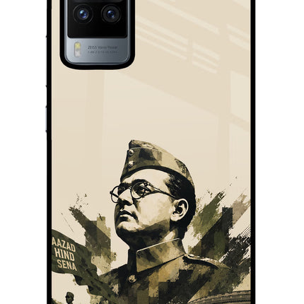 Netaji Rising Vivo X60 Pro Glass Case Back Cover by Casekaro