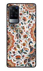White Mayura Vivo X60 Pro Glass Case
