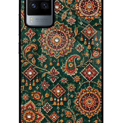 Green Pataka Vivo X60 Pro Glass Case