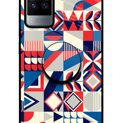 Colorful Pattern Vivo X60 Pro Pop Case by Casekaro