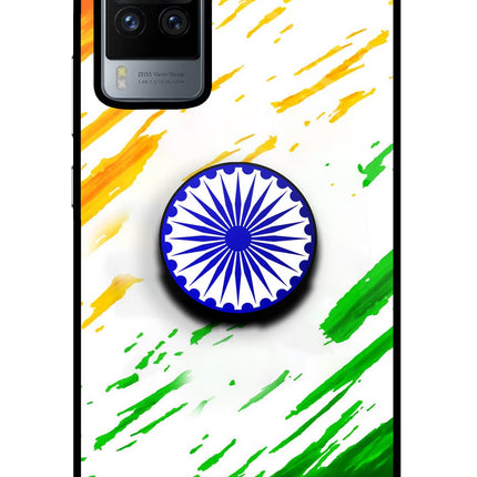 Indian Flag Ashoka Chakra Vivo X60 Pro Pop Case by Casekaro