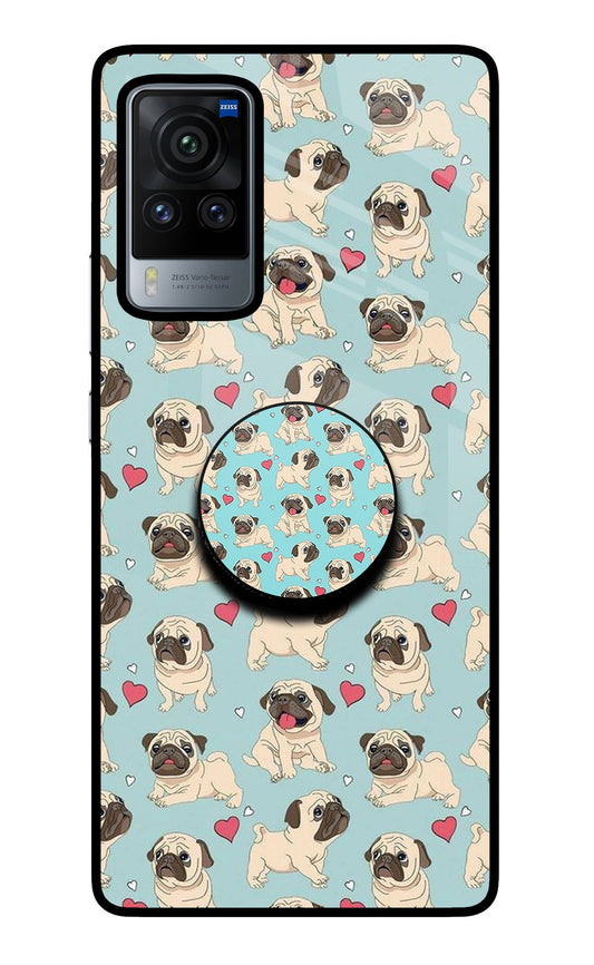 Pug Dog Vivo X60 Pro Glass Case