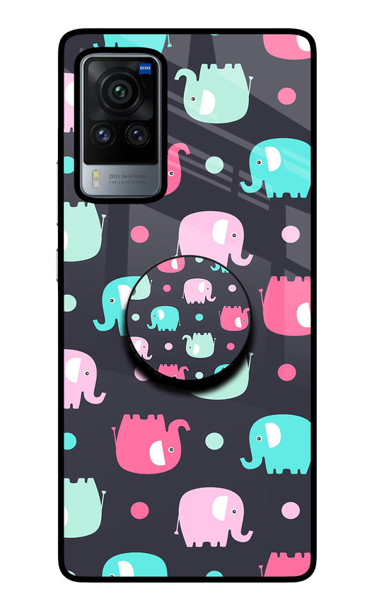 Baby Elephants Vivo X60 Pro Glass Case